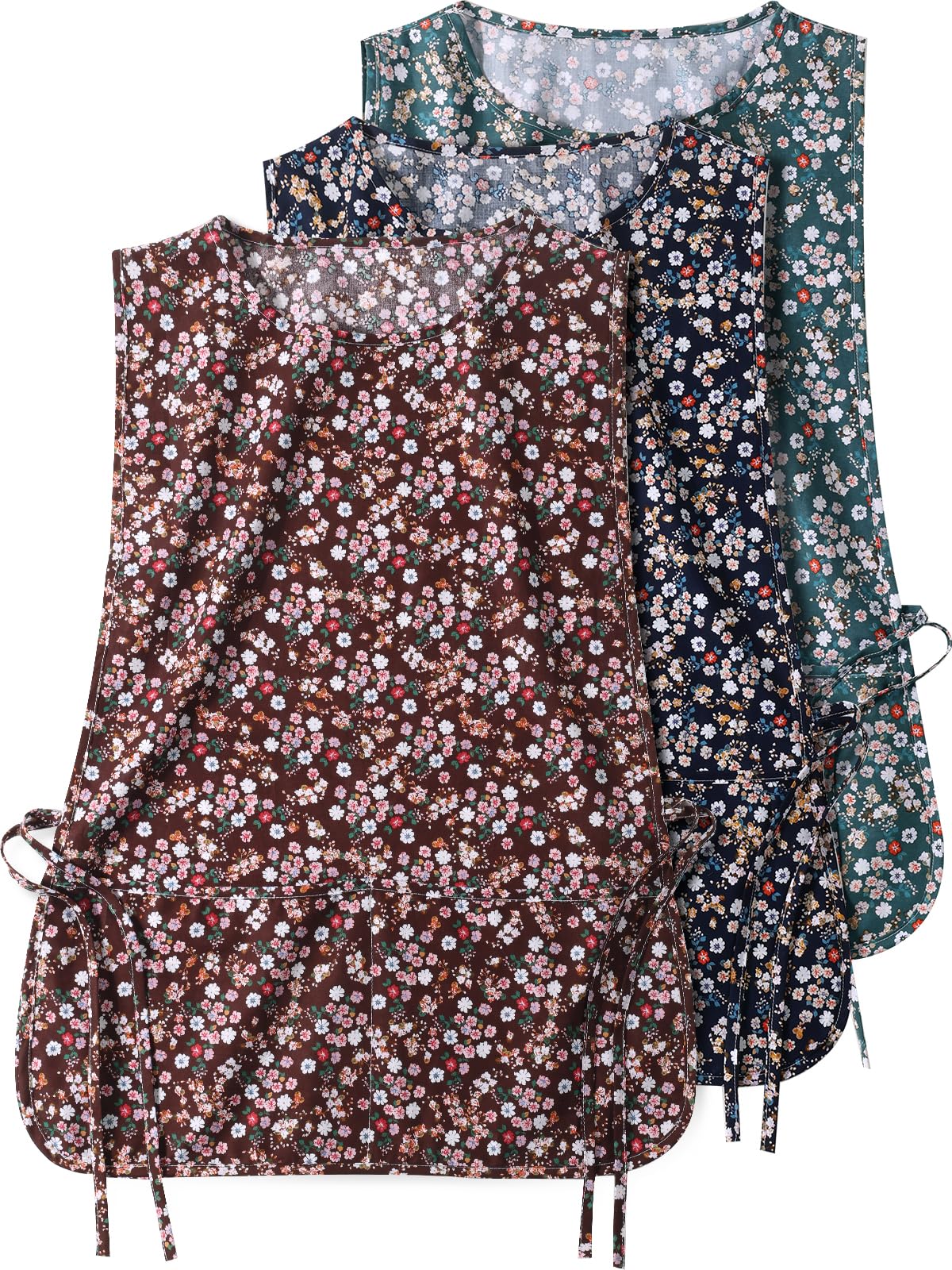 Woonfond Cobbler Apron with vintage floral print, ideal for home baking.