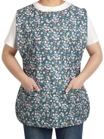 Woonfond Cobbler Apron featuring vintage floral design, great for kitchen prep.