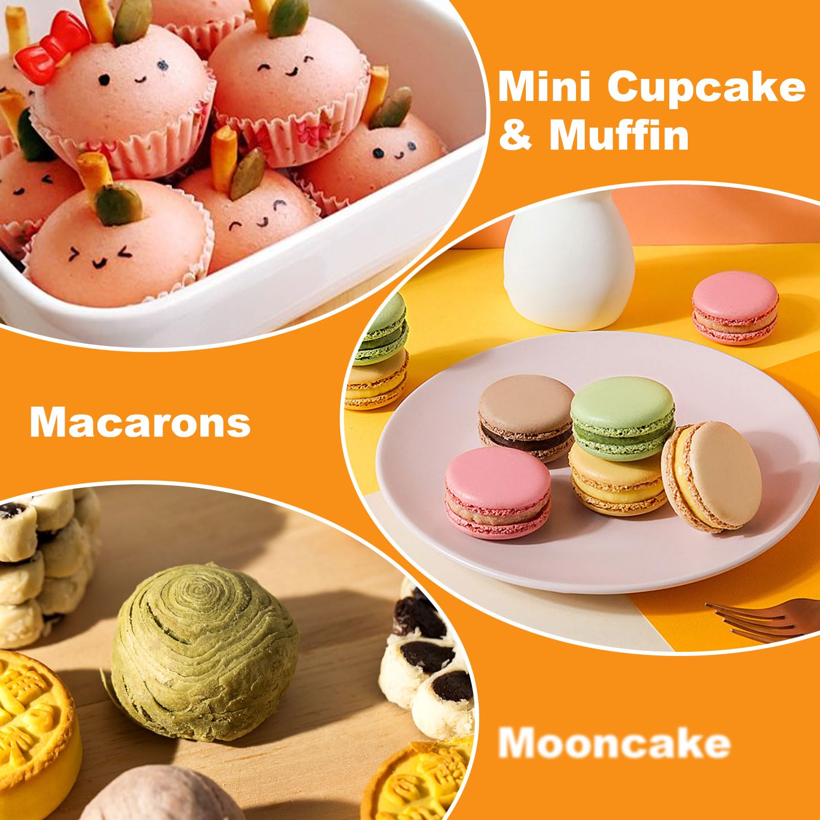 WOPPLXY 2-inch diameter dessert box fits small cakes and pastries