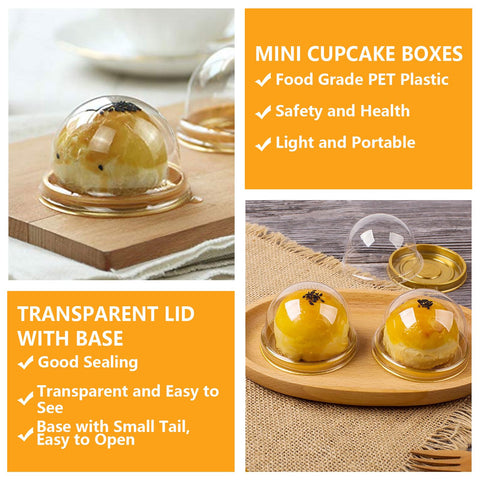WOPPLXY mini bundt cake container keeps individual portions secure at events
