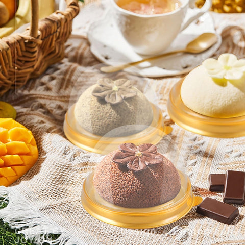 WOPPLXY sealed mini dessert box base and lid for secure transport