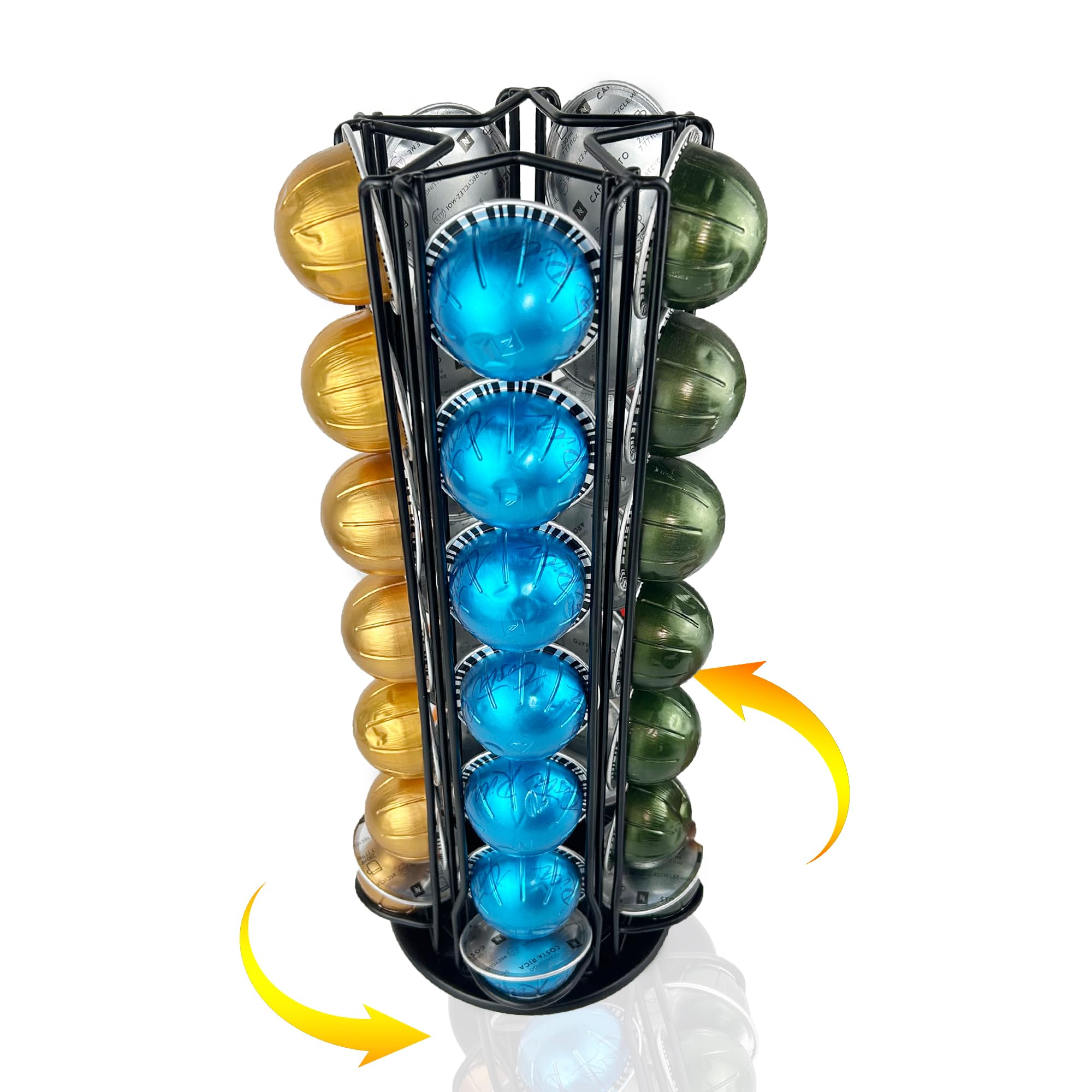 WORBIC Vertuo carousel in action showing 360° rotation for quick pod access