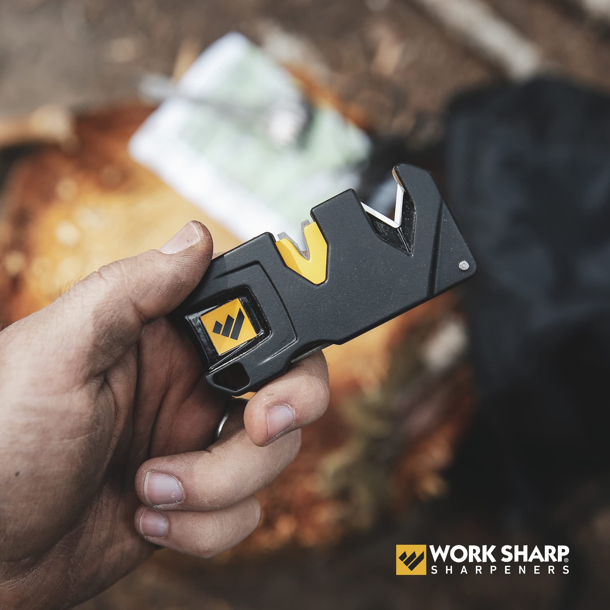 Work Sharp EDC Pivot Plus fine-edge tools are sharpened with the diamond rod.