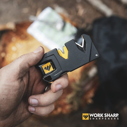 Work Sharp EDC Pivot Plus fine-edge tools are sharpened with the diamond rod.