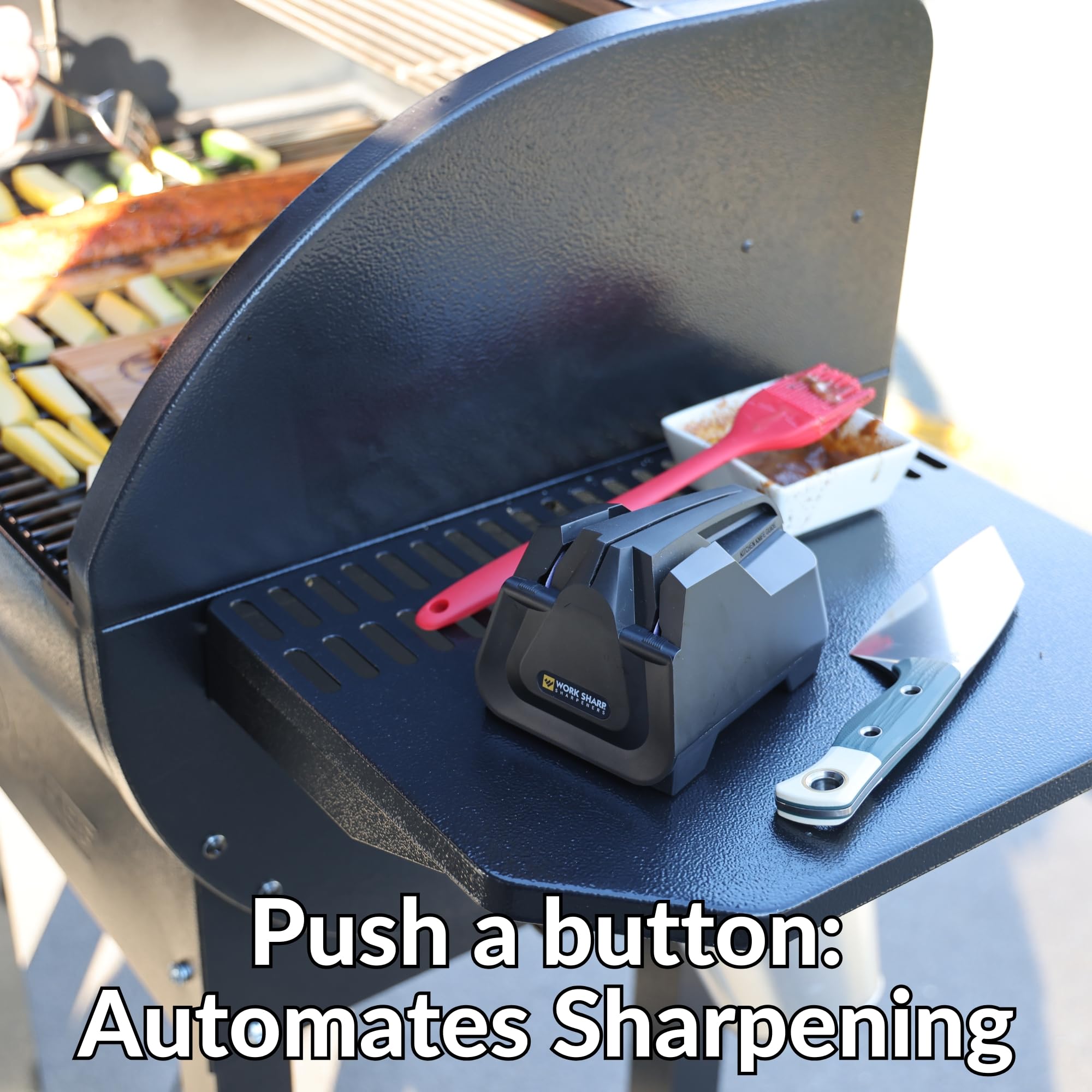 Work Sharp fast and easy edge refresh for busy kitchens.
