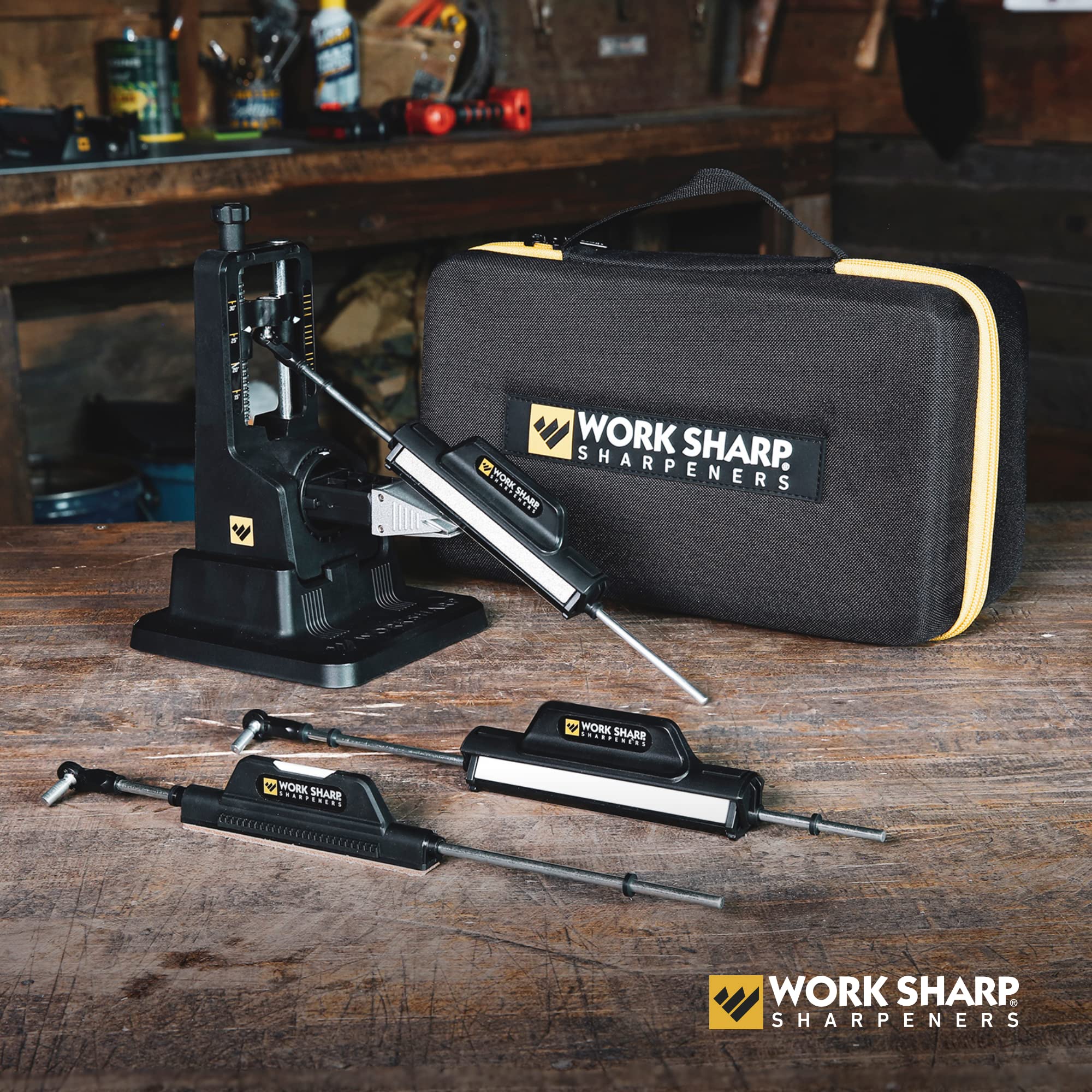 Work Sharp Guided Field Sharpener compact design for field maintenance and on-the-go sharpening