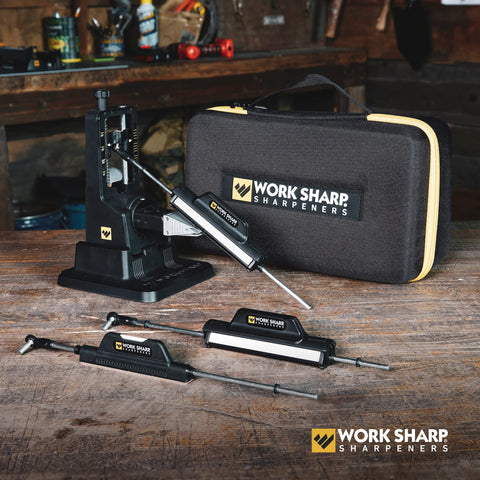 Work Sharp Guided Field Sharpener compact design for field maintenance and on-the-go sharpening