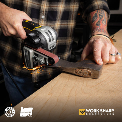 Work Sharp Ken Onion Elite Mk2 tool-free mode switch for quick setup.