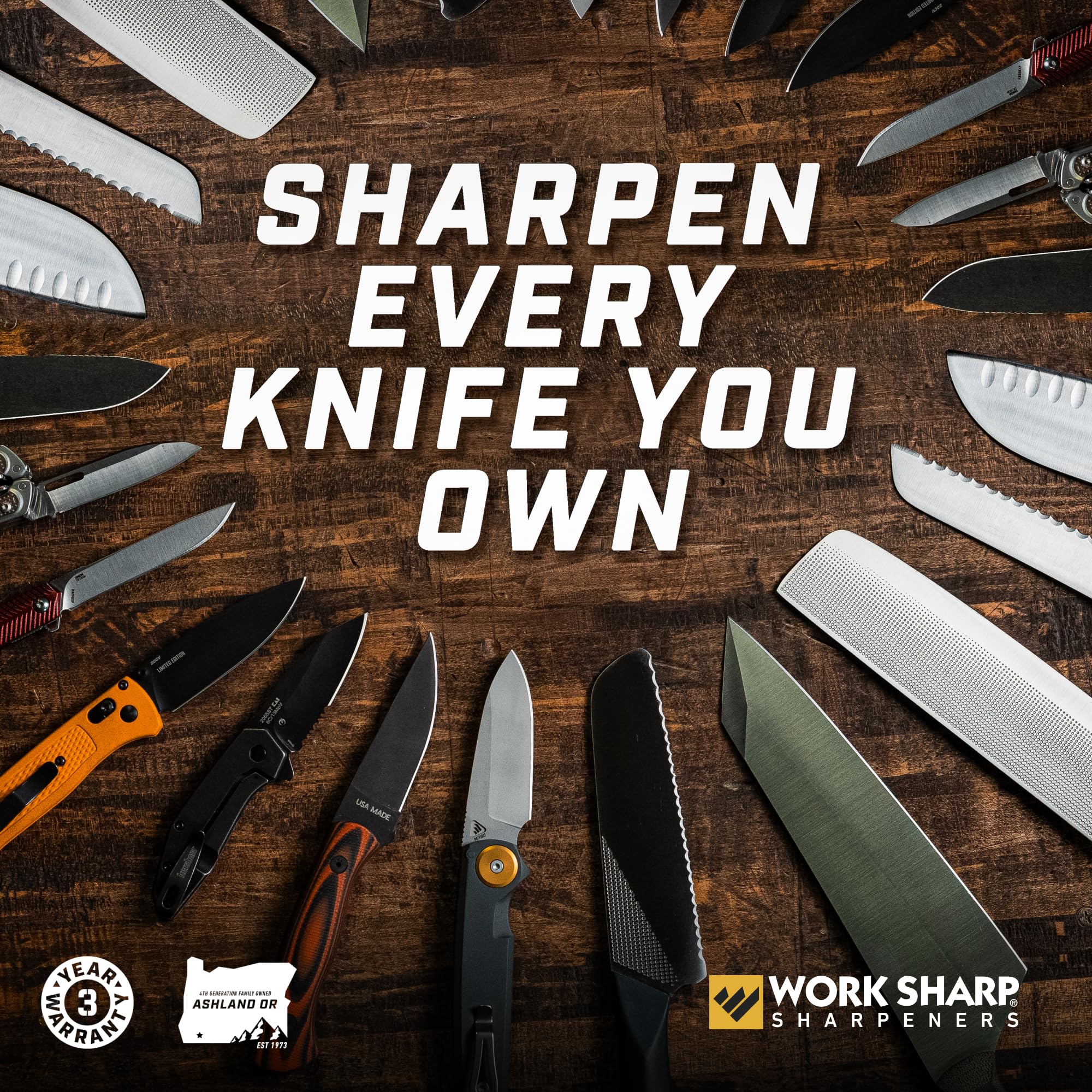 Lawnmower blade sharpening with Work Sharp for efficient yard maintenance
