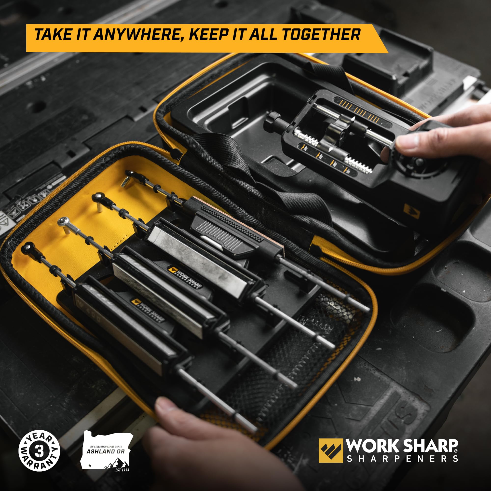 Work Sharp Precision Adjust Elite sharpens serrated and straight blades effectively.