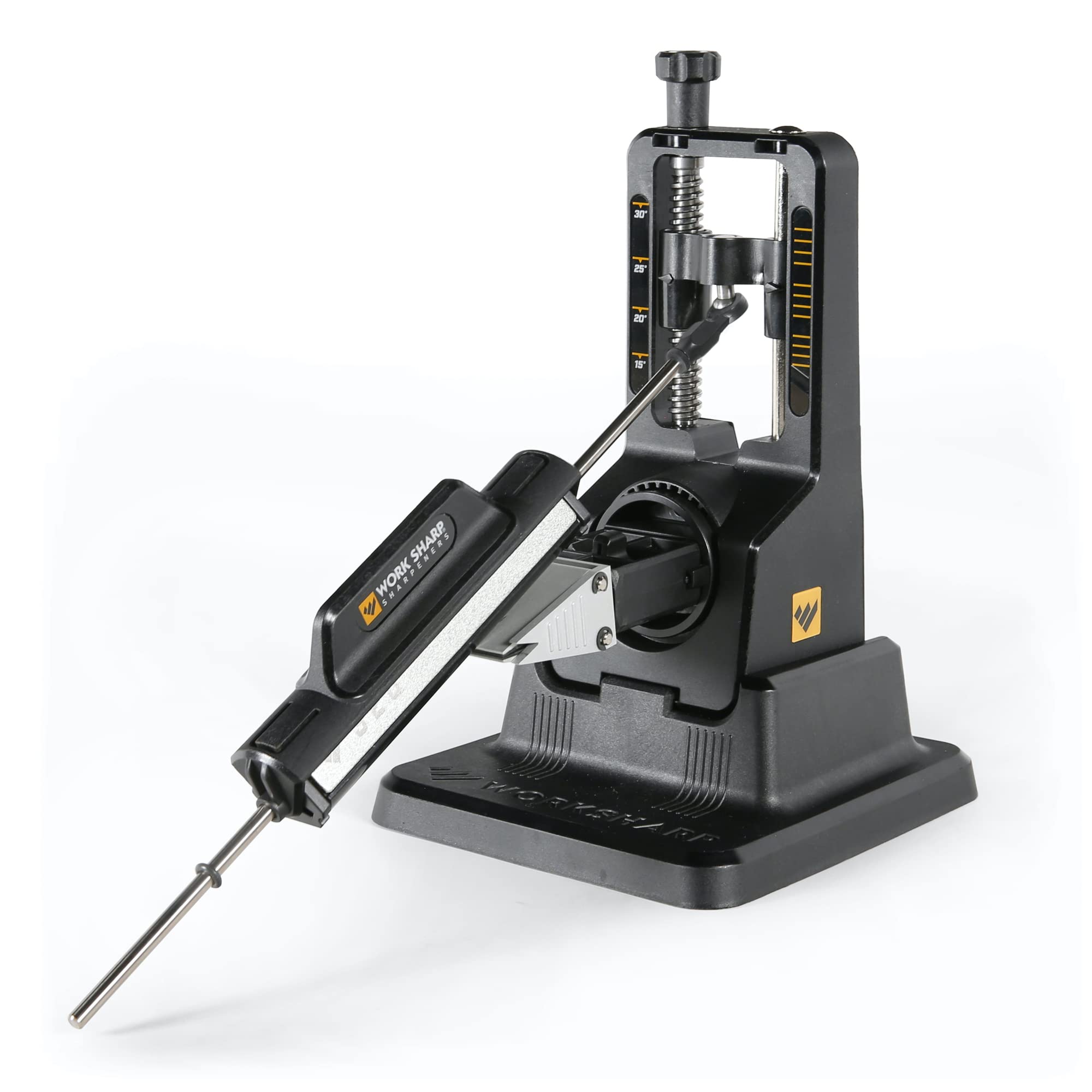 Work Sharp Precision Adjust knife sharpener with angle-guided jig for precise edges