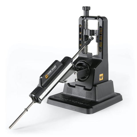 Work Sharp Precision Adjust knife sharpener with angle-guided jig for precise edges