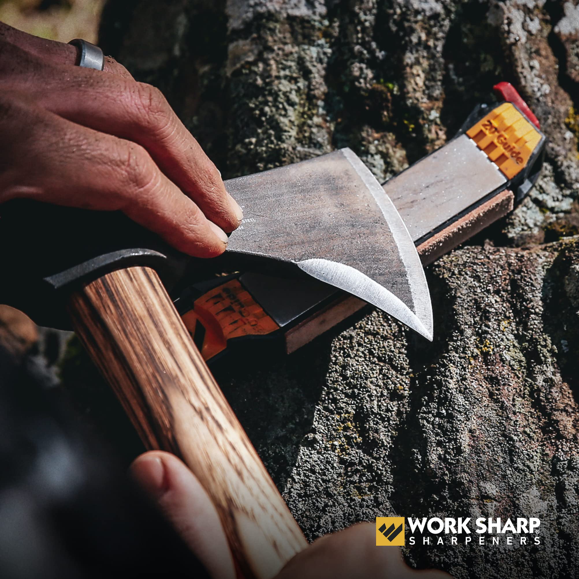 Work Sharp premium carry case keeps all components organized and portable
