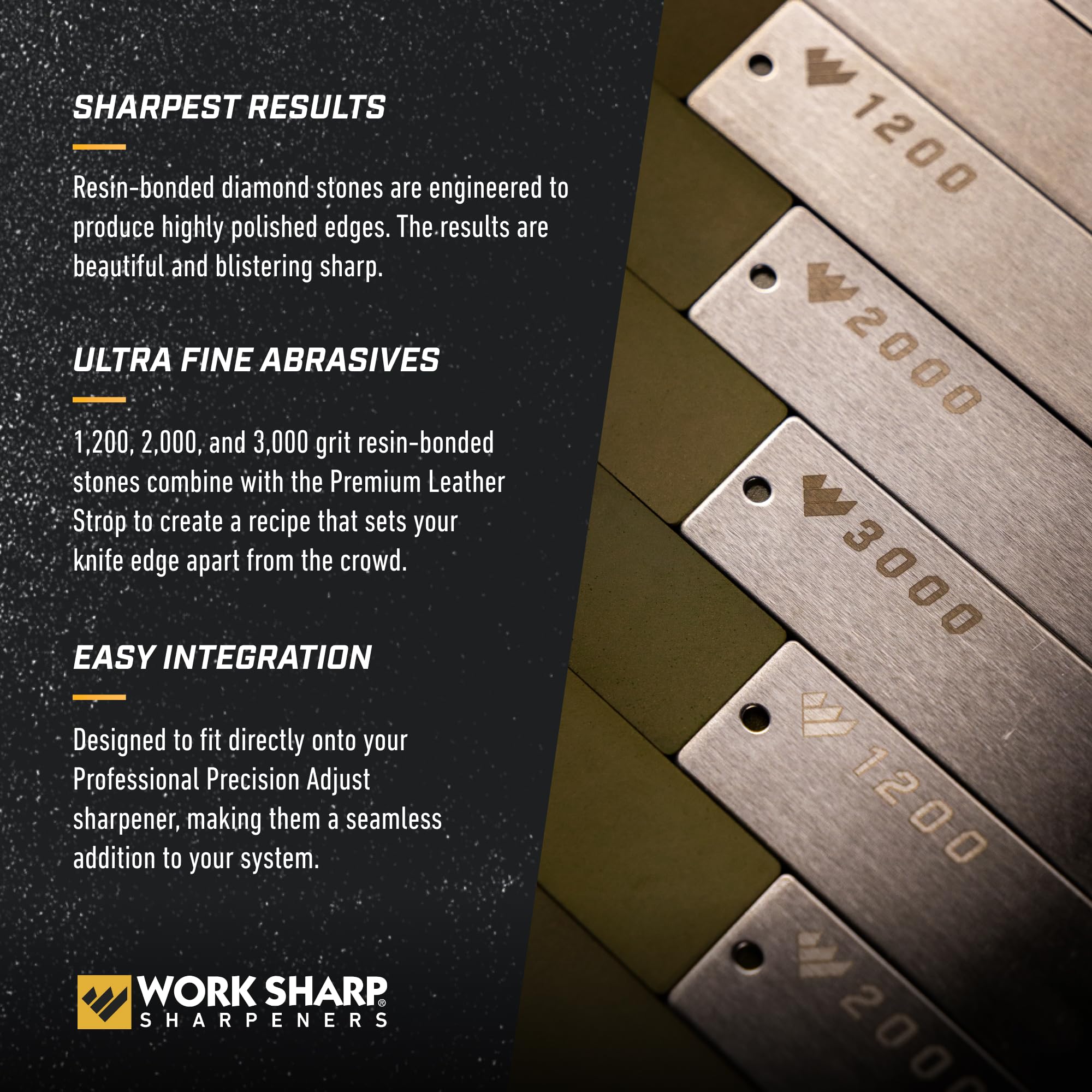 Work Sharp 3000 grit plate for final polish and razor feel.