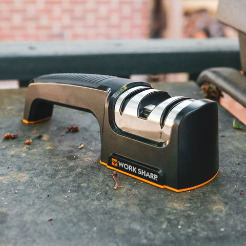 Work Sharp Pull Through Knife Sharpener with ceramic wheels for precise finishing