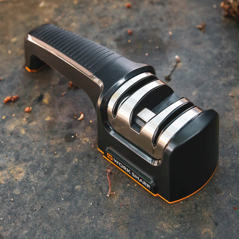 Work Sharp Pull Through Knife Sharpener with diamond wheels for fast edge refinement