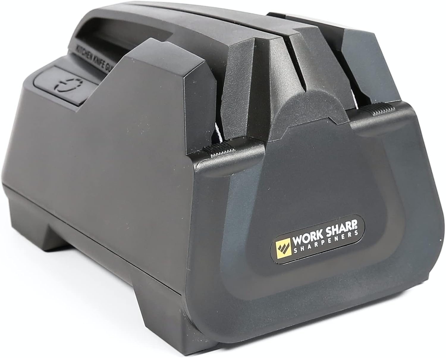 Work Sharp sharpens all knife types, including serrated blades.