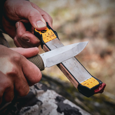 Work Sharp stable base provides a solid bench top platform for sharpening
