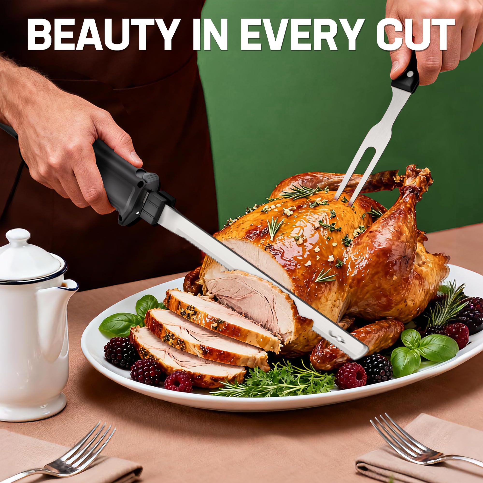 WORKPRO ergonomic handle ensures comfortable, precise carving.