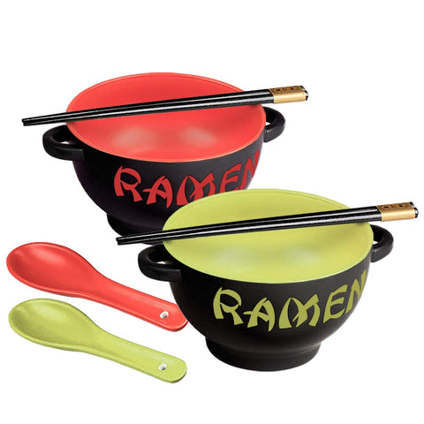 World Market red ramen bowl offers durable melamine for noodle soups.