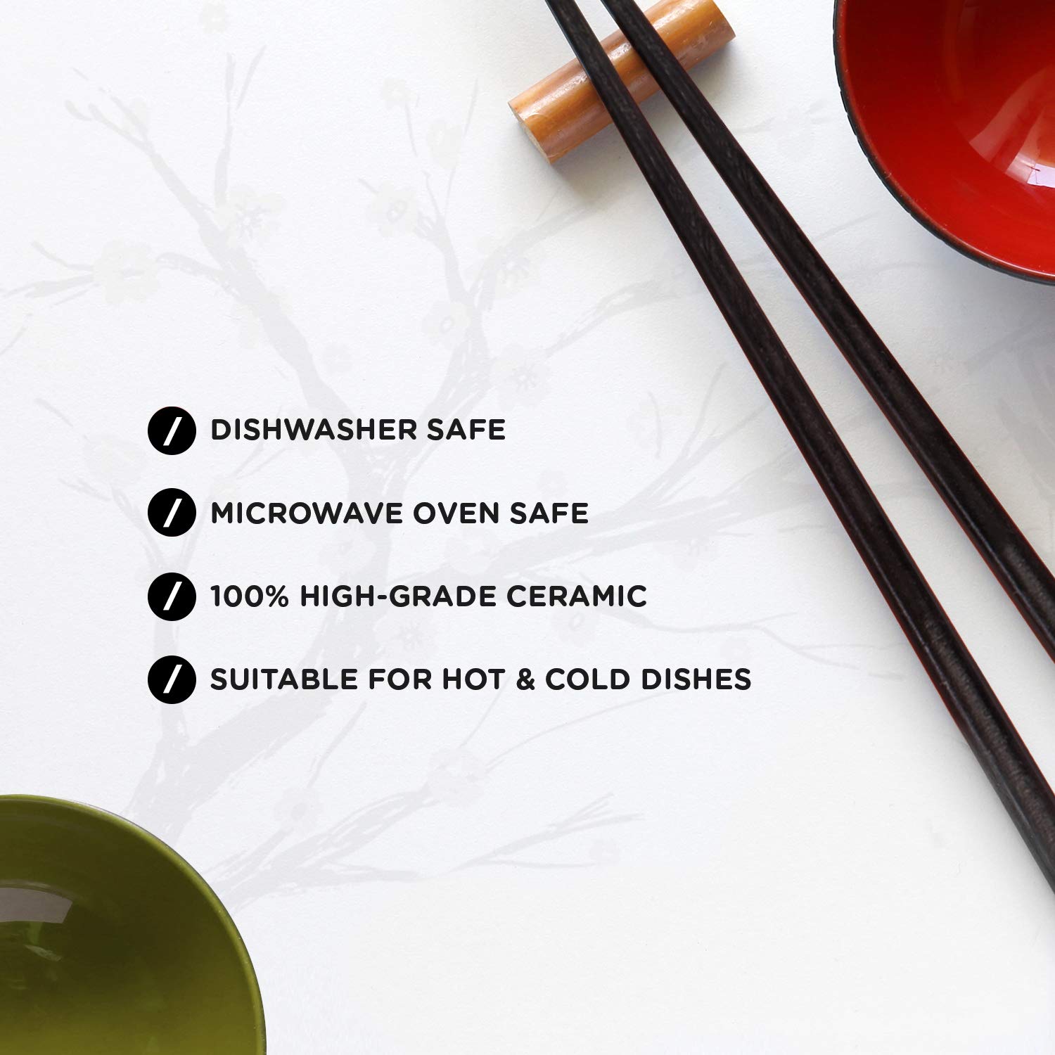 World Market ramen spoon matches the bowls for easy sipping and stirring.