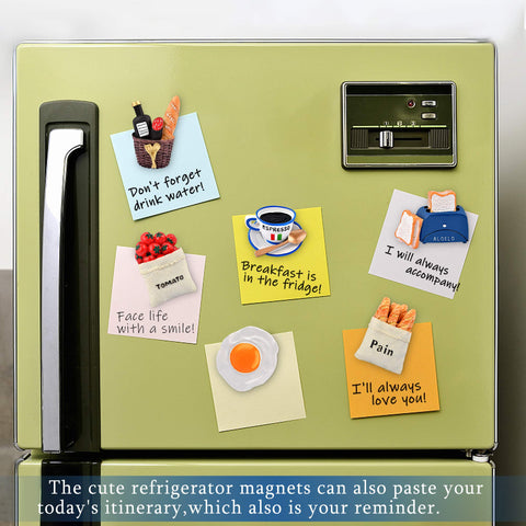 Worldity magnetic refrigerator magnets provide office decor with practical notes.