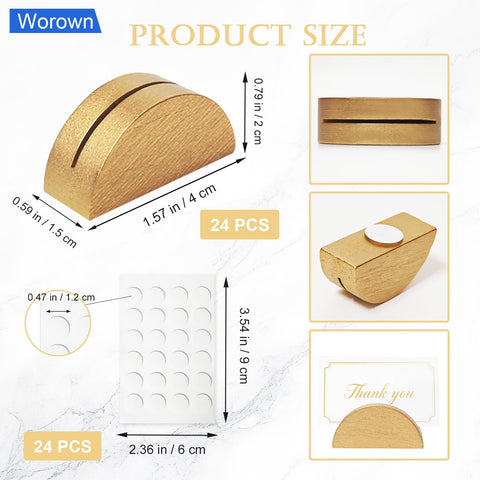 Worown 24-pack includes a sticker sheet to prevent tipping
