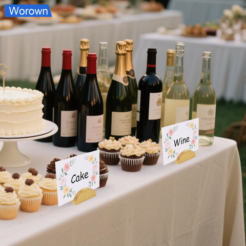 Worown versatile table-name holders suit weddings, restaurants, and events
