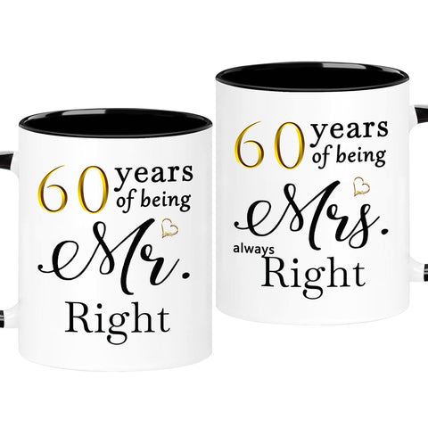 WOSIWULA 60th anniversary mug set packaging shown as a gift-ready presentation