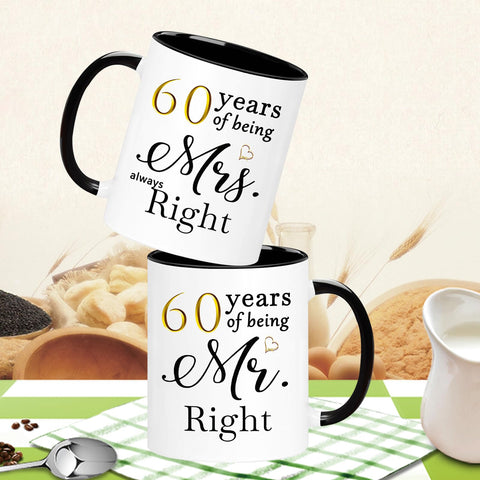 WOSIWULA mug with double-sided print displays the 60-year anniversary message