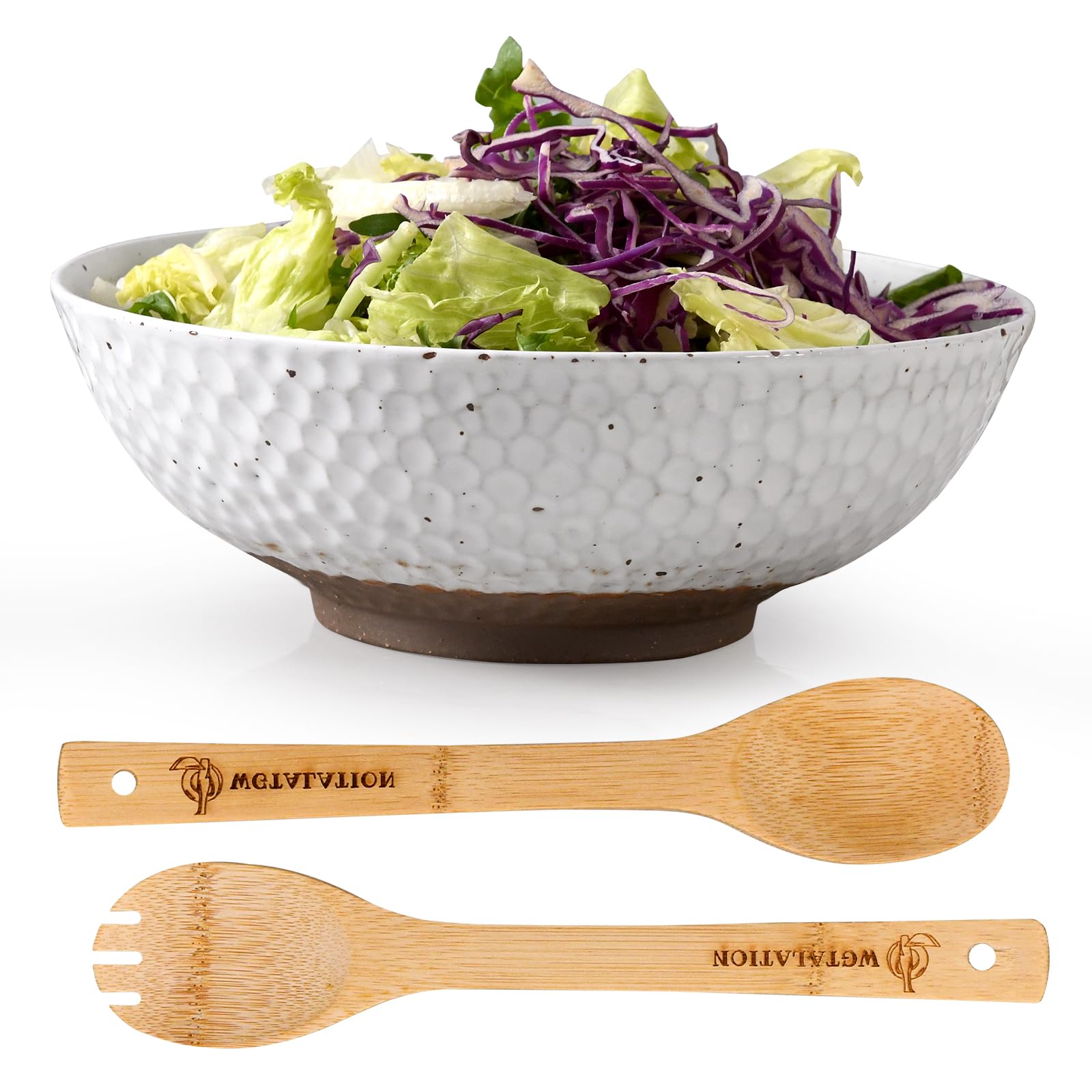 Wotalation ceramic serving bowl 58oz with generous capacity for shared meals.