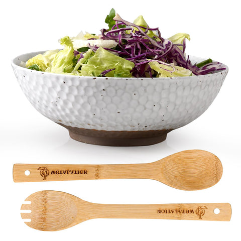 Wotalation ceramic serving bowl 58oz with generous capacity for shared meals.