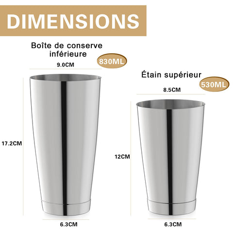 WOTOR professional bar tools set suits home bars and small venues.