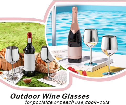 WOTOR unbreakable metal wine cup designed to travel without worry