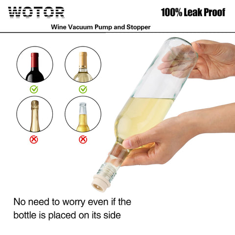 WOTOR four stoppers in a set, showing reusable design