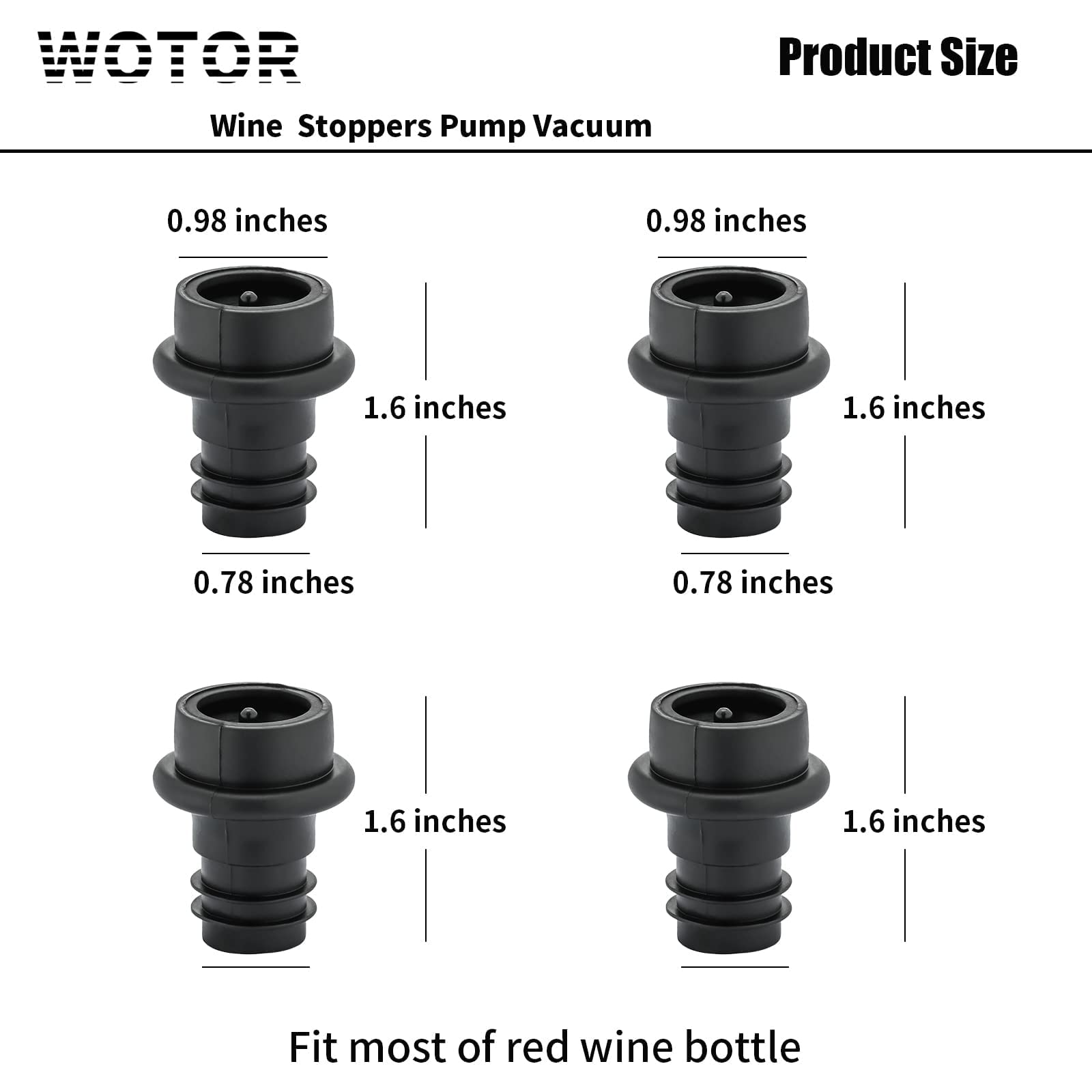 WOTOR wine stoppers ideal for home, restaurants, bars, and hotels.