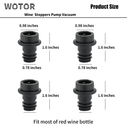 WOTOR wine stoppers ideal for home, restaurants, bars, and hotels.