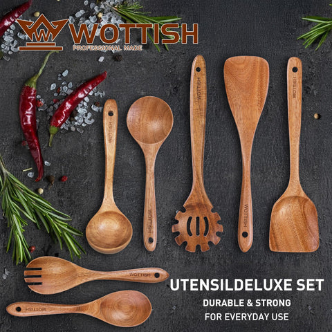 WOTTISH wooden serving spoon ideal for table service and even portions
