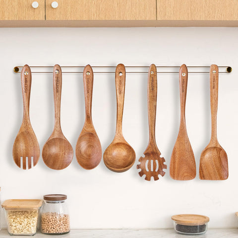 WOTTISH wooden ladle for soups with comfortable grip