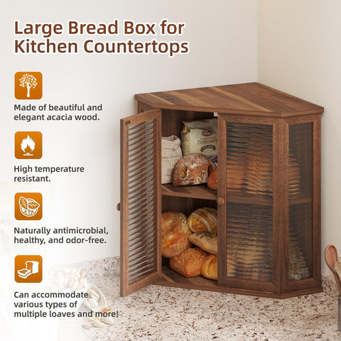 WouZglk space-saving corner design frees counter space.