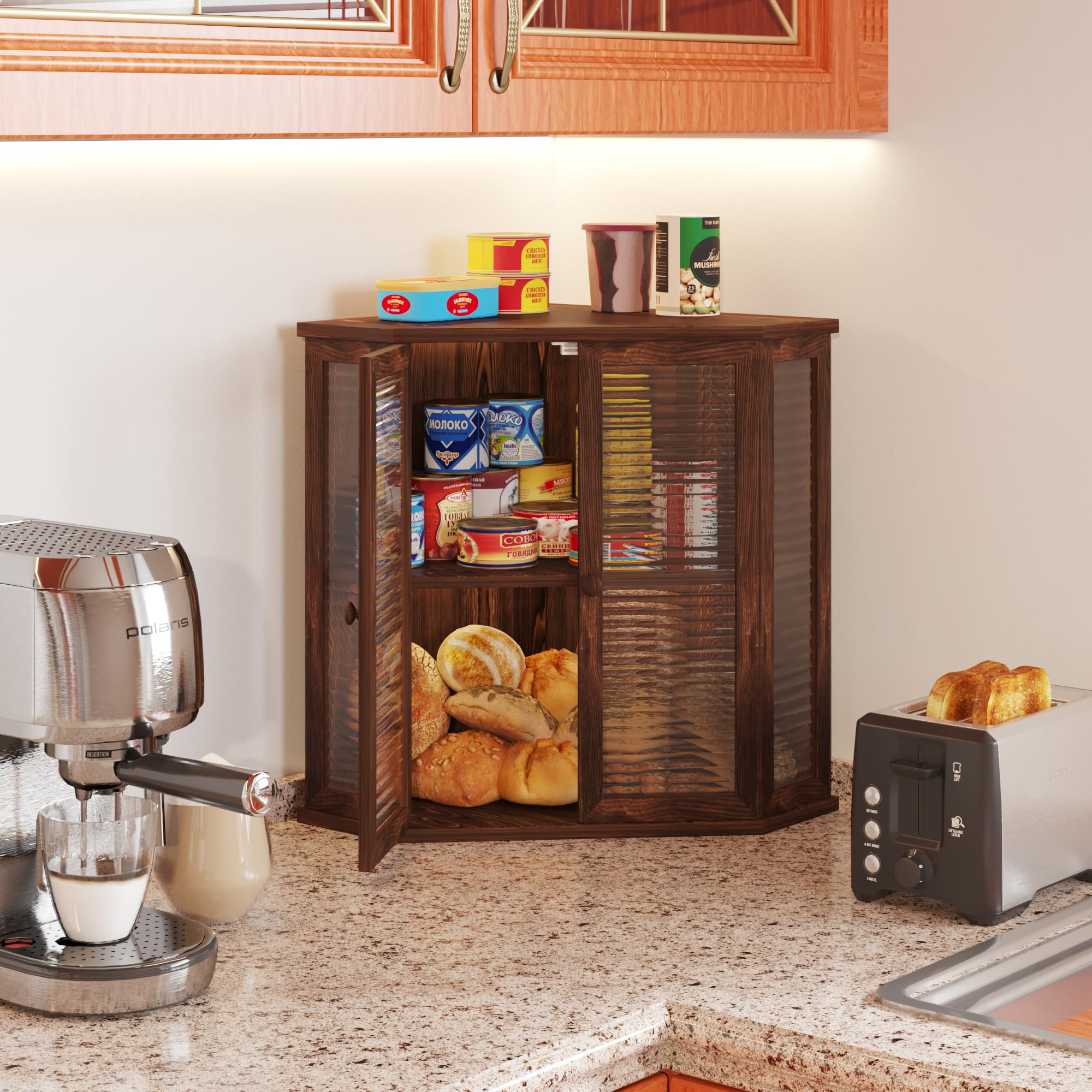 WouZglk bread box hinges and frame for durable use