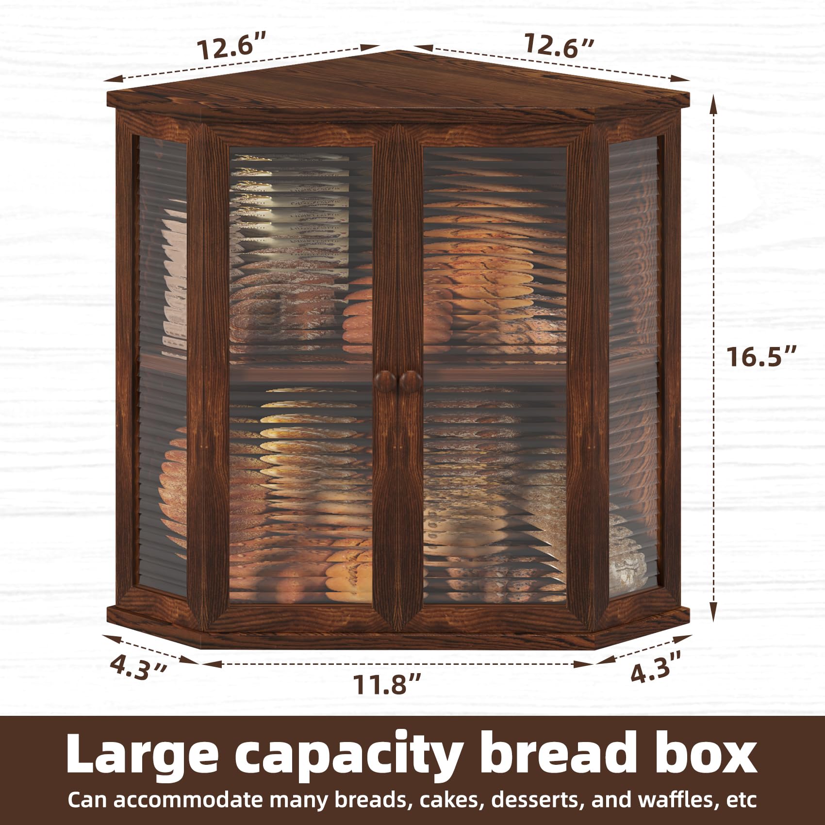 WouZglk bread box wavy door detail with clear view