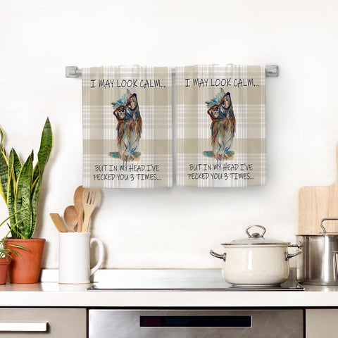 Wovoto owl towels are machine washable for easy care