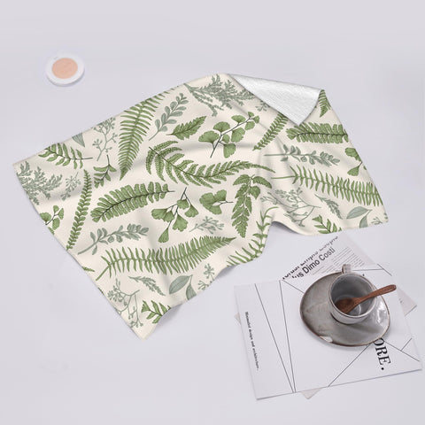 Wovoto sage-green botanic towels gift-ready for hosts or holidays