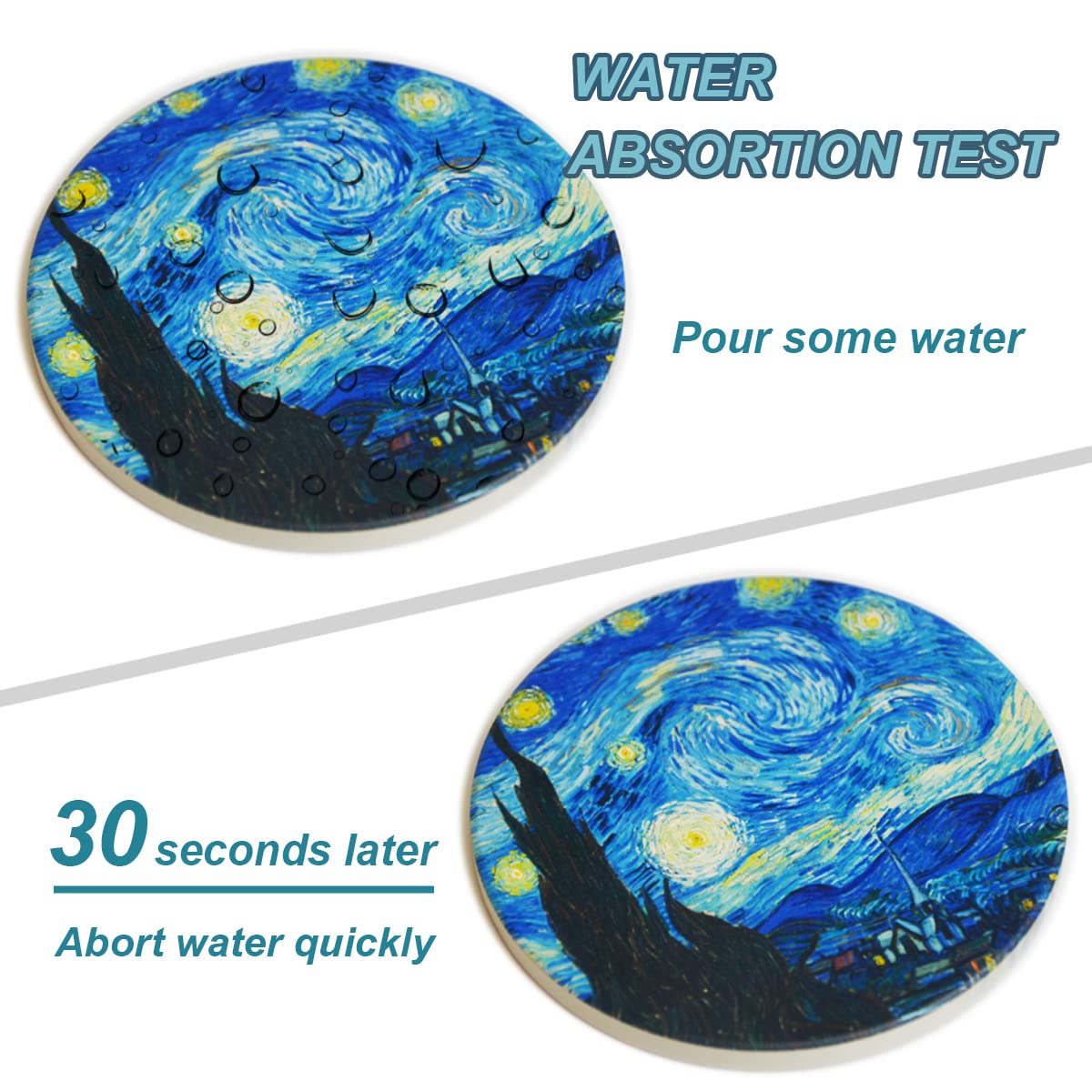 WOW DING The Starry Night coaster adds artful flair while protecting tabletops.