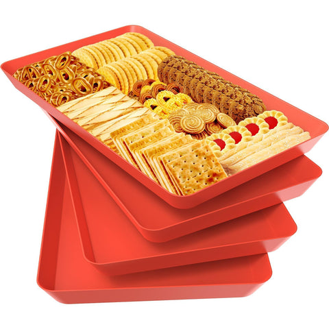 WOWBOX 4-piece serving tray set for stylish entertaining and organized serving.