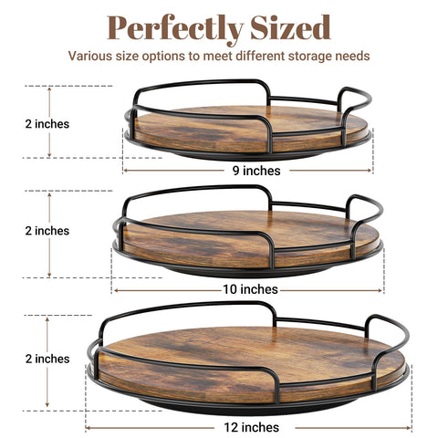 WOWBOX 9-inch Lazy Susan rotation in action for effortless item retrieval on a counter.