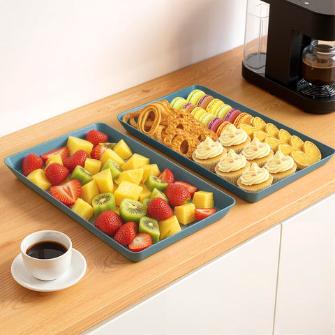 WOWBOX serving trays support pantry organization and party prep with versatile display