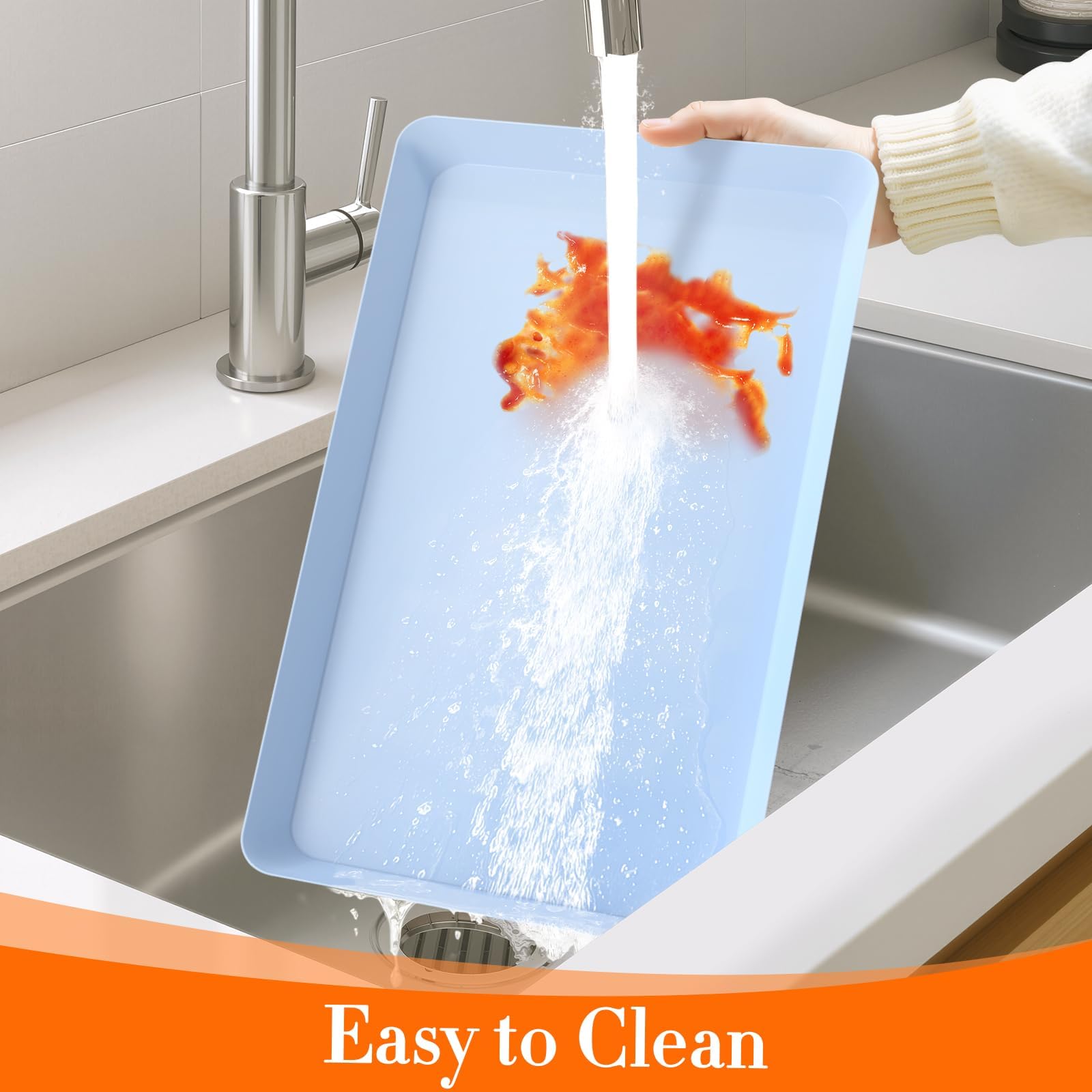 WOWBOX kitchen storage trays help keep countertops neat.