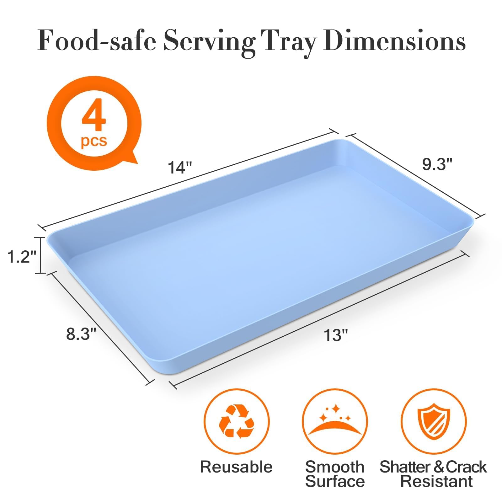WOWBOX shatter-resistant serving tray demonstrates durable, everyday use.